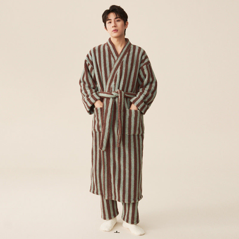 New Winter Thick Coral Fleece Nightgown