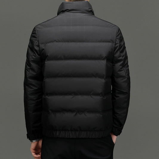 New multi-color stand collar fashionable and versatile 90 white duck down jacket