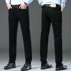 Men's Straight Elastic Business Casual Trousers