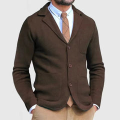 Men's Business Casual Knitted Sweater Jacket