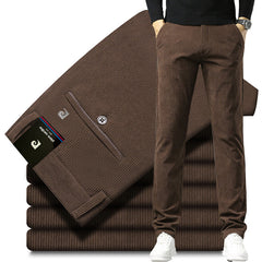Men's Casual Straight Corduroy Pants