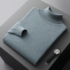 Men's 100% Wool Turtleneck Sweater