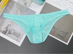 New transparent sexy fun low waist ice silk thong