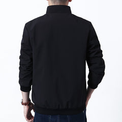 Men's Large Size Work Stand Collar Jacket