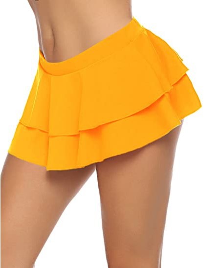 Pleated Sexy Mini Skirt