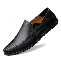 Men's Large Size Casual Leather Driving Shoes