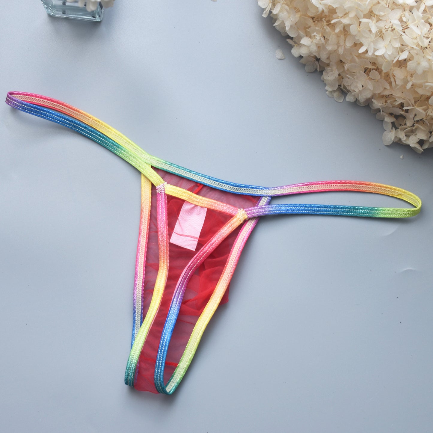 Men's Sexy Low Waist Transparent High Elastic Thong