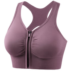 Plus size cutout beauty back zipper bra