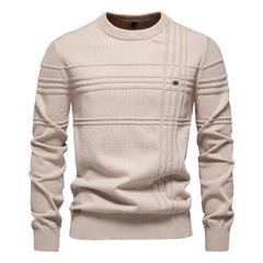 Men's Round Neck High Quality Fashion Solid Color Sweater