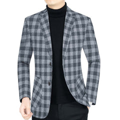 Men's New Fashion Plaid Blazer