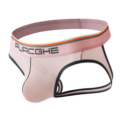 Men's Low Waist Ice Silk Breathable Quick-drying Hip-lifting Sports Trendy Thong