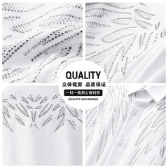 Men's 2023 New Hot Diamond Wing Pattern Shirt