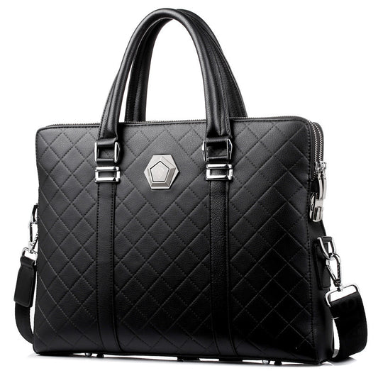 Men's Business Commuter Embossed Briefcase