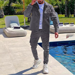 Men's Casual Fashion Slim Sports Suit