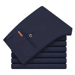 Men's Straight Loose Elastic Business Casual Pants
