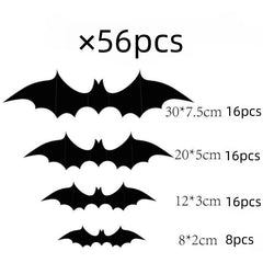 Halloween 3D Bat Spider Sticker