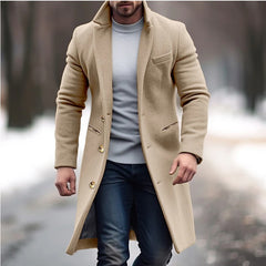 Men's Warm and Fashionable Woolen Coat