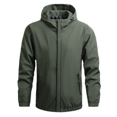 Men's Simple Windproof Parka Jacket