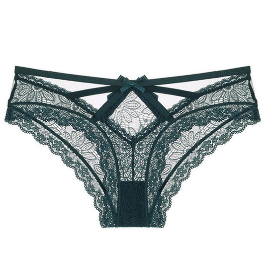 Sexy bow romantic lace panties