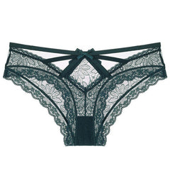 Sexy bow romantic lace panties