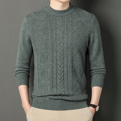 New casual round neck warm thick sweater
