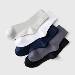 5 PCS Men's Bamboo Fiber Comfortable Sweat-absorbent, Antibacterial and Deodorant Stockings