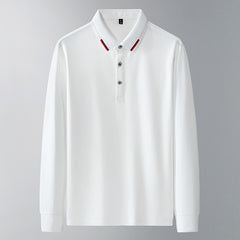 Men's High Quality Solid Color Loose Casual POLO Shirt