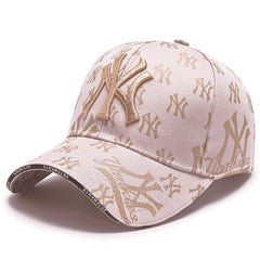 Fashionable letter embroidered cap