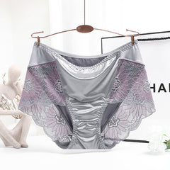 Hip-lifting Sexy Lace Seamless High Waist Large Size Briefs