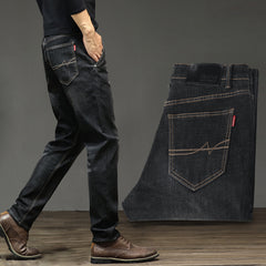 Men's Straight Loose High-end Versatile Casual Jeans