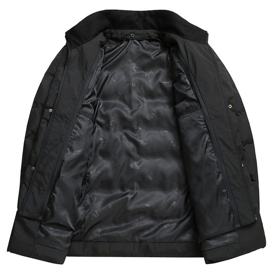 New winter fake two-piece business casual down jacket