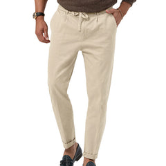 Men's Trendy Business Casual Large Size Straight Solid Color Trousers