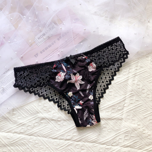 Sexy Lace Low Waist Japanese Cute Briefs