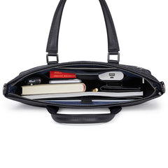 Horizontal Business Casual Soft Leather Shoulder Messenger Bag