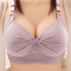 Plus size push up thin bust bra