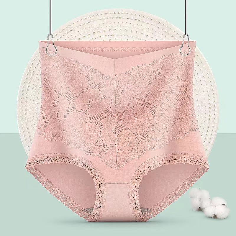 High waist antibacterial antibacterial hip lifting plus size panties