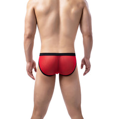 Men's Mesh Transparent Breathable Color Matching Briefs