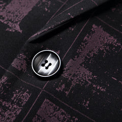 Men's Plaid Elastic Trendy Casual Blazer