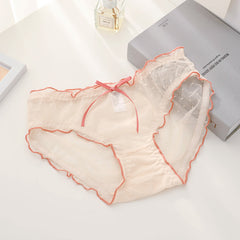 Summer New Ribbon Mesh Lace Briefs