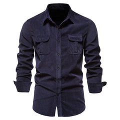 Men's Corduroy Business Casual Shirt