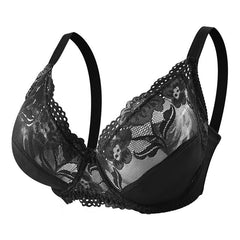 Plus Size EF Bra Cup U Shape Backless Sexy Lace Bra