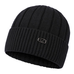 Men's Warm and Thickened Knitted Fashionable and Versatile Plush Woolen Hat