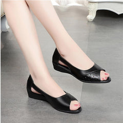 women's soft cowhide sole sandals