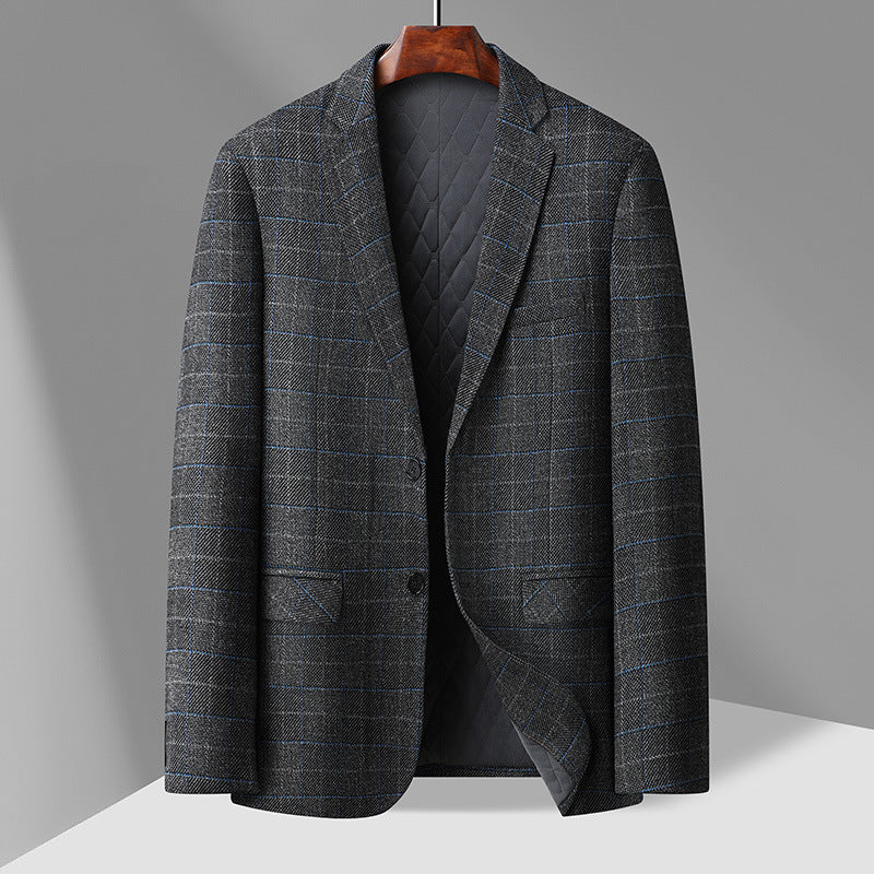 Large Size Business Casual Woolen Blazer