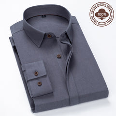Men's 100% Cotton Business Casual Shirt