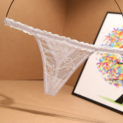 Lace and Mesh Transparent Sexy Thong