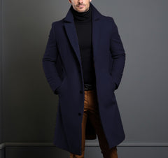 Men's Warm and Fashionable Woolen Coat