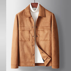 Men's New Suede Casual Leather Jacket
