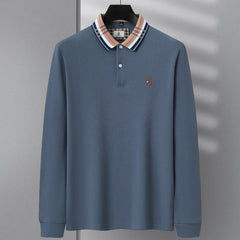 Men's Pure Cotton Lapel POLO Shirt