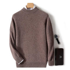 Thickened half turtleneck pullover casual sweater